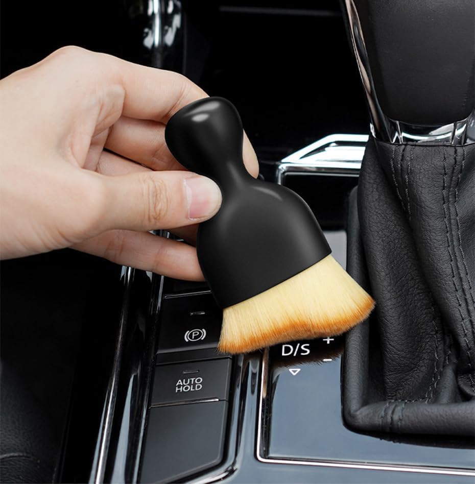 Car Interior Cleaning Soft Brush Set for Dashboard, Air Vents, Console & Detailing