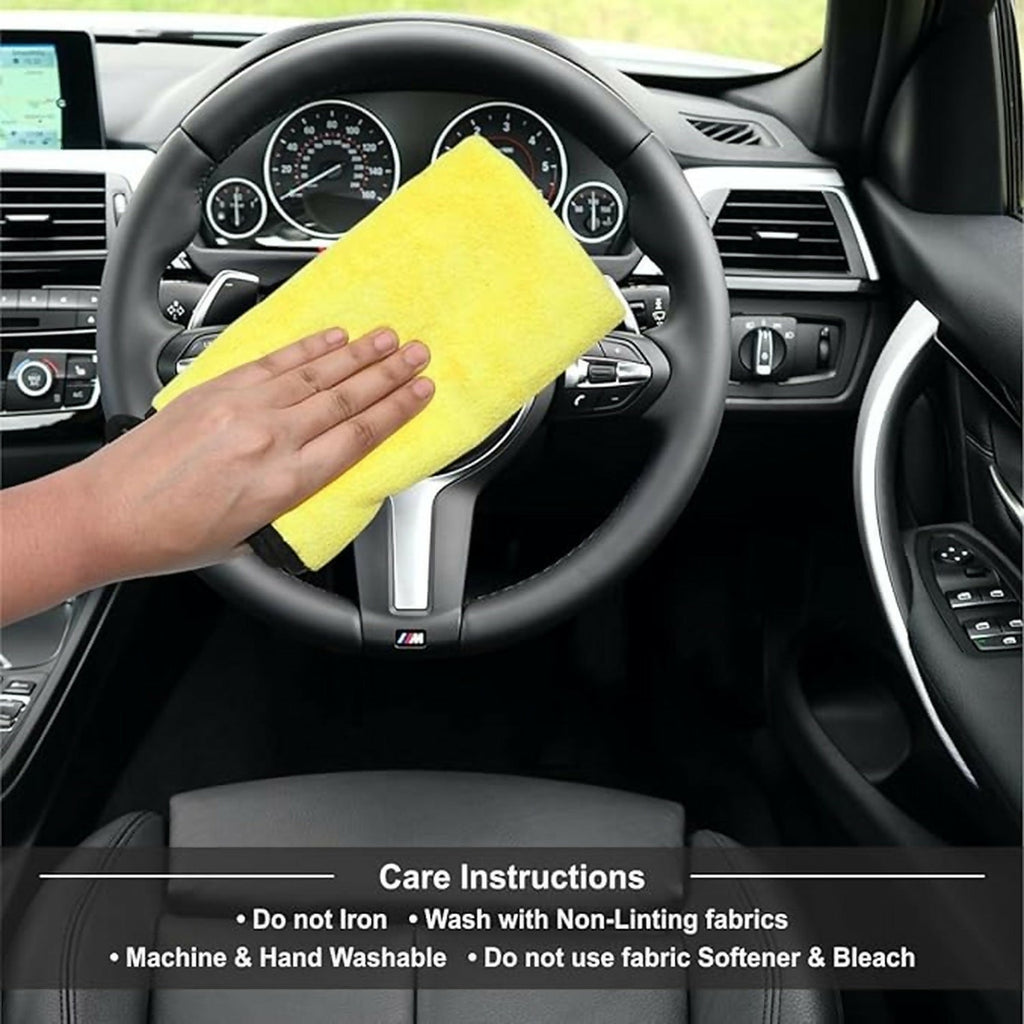 Premium Microfiber Cleaning Cloth 3 Pis in 1 – Ultra Absorbent, Scratch-Free, Multi-Purpose Cleaning Towel